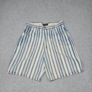 Vintage Bum Equipment Womens Size 13 High Rise Shorts 90s Y2K Striped Mom Shorts